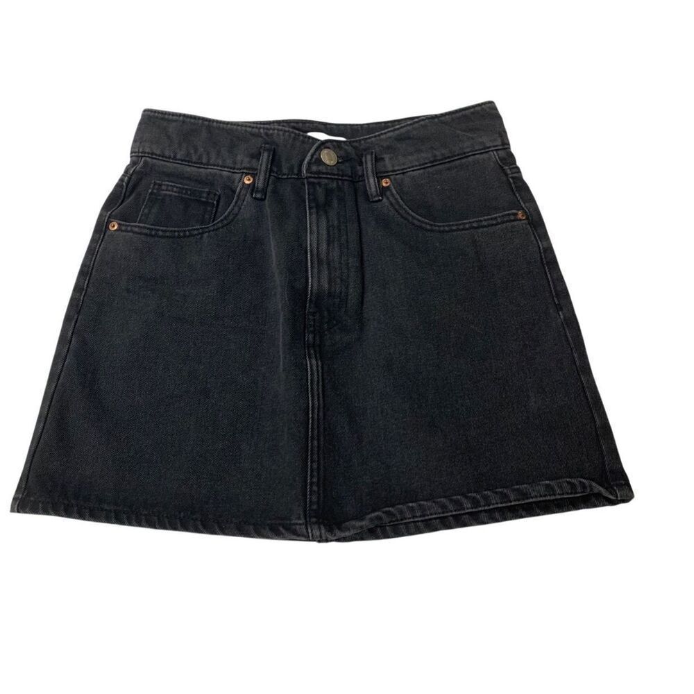 Zara Black Denim Skirt